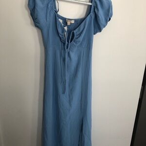 Elegant Blue Women's Dress